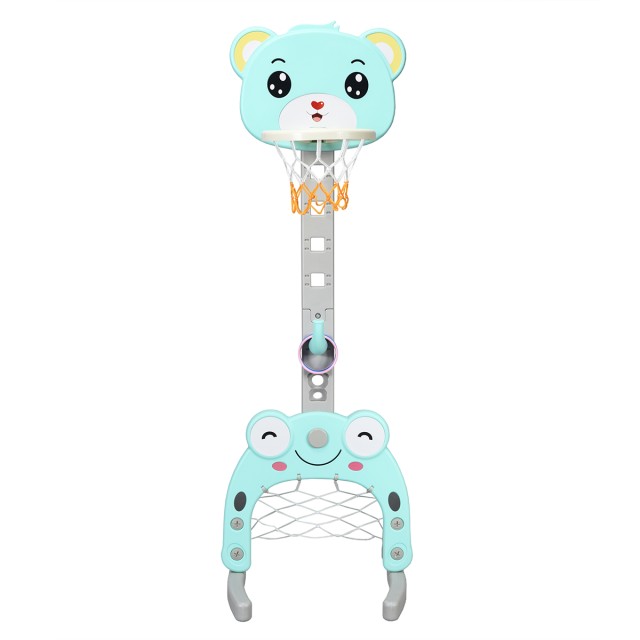 Costway  Σετ Μπάσκετ 3 σε 1 Ρυθμιζόμενο Ύψος Μπασκέτα, Ποδοσφαιρικό...