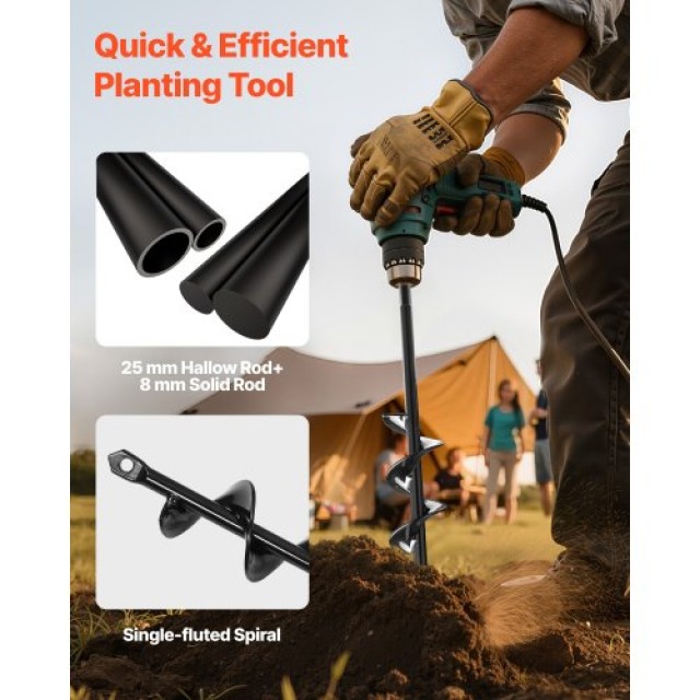 VEVOR Εργαλείο Διάτρησης Εδάφους με 2 Τρυπάνια Helix (30cm & 22cm) ... VEVOR Εργαλείο Διάτρησης Εδάφους με 2 Τρυπάνια Helix (30cm & 22cm) ...