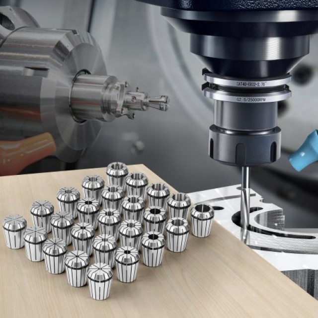 VEVOR  Σετ 25 Τσιμπίδων ER32, 1/16-13/16, για CNC και Τόρνο ERJTER3225J000A7AV0