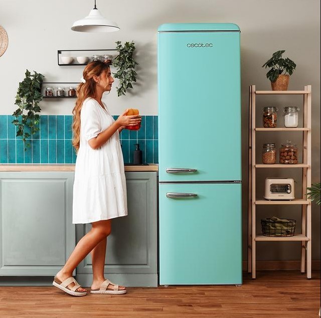 Ψυγείο 300L Bolero CoolMarket Combi Origin 300 Green E Retro Cecotec CEC-02760