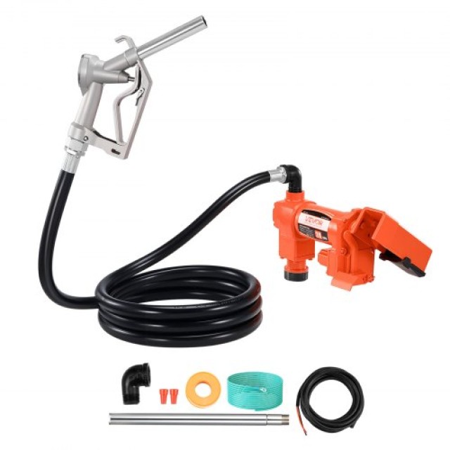 VEVOR Αντλία Μεταφοράς Καυσίμων 12V DC 20 GPM με Σωλήνα & Ακροφύσιο...