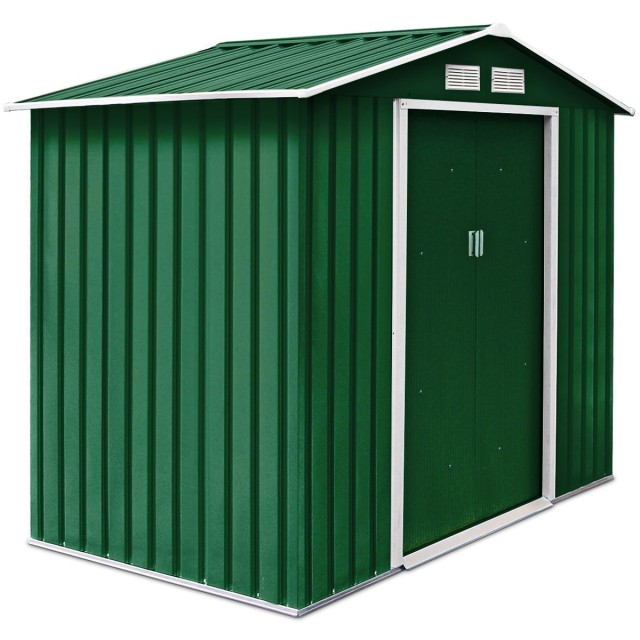 Costway Μεταλλικό Σπιτάκι Κήπου 213x127x185 cm με Ανθεκτική Κατασκε... Costway Μεταλλικό Σπιτάκι Κήπου 213x127x185 cm με Ανθεκτική Κατασκε...