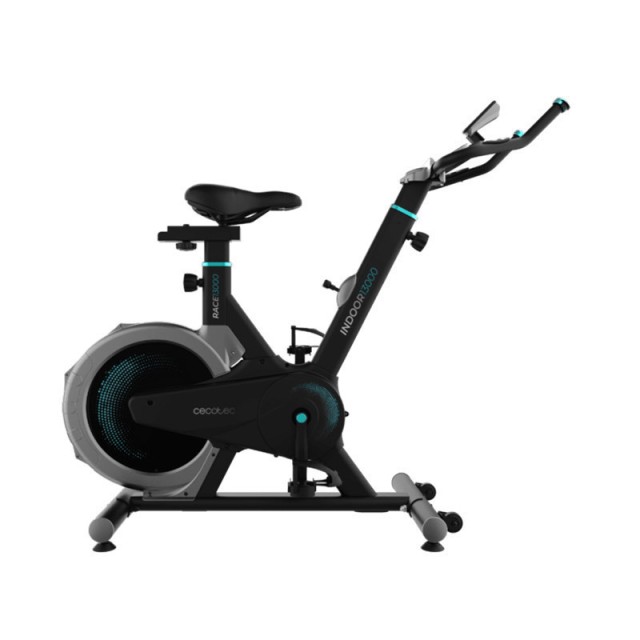 Ποδήλατο Spinning με Τροχό Αδράνειας 13 Kg, Οθόνη LCD, Παλμογράφο και Ρυθμιζόμενο Σέλα DrumFit Indoor 13000 Race CEC-07241 Cecotec