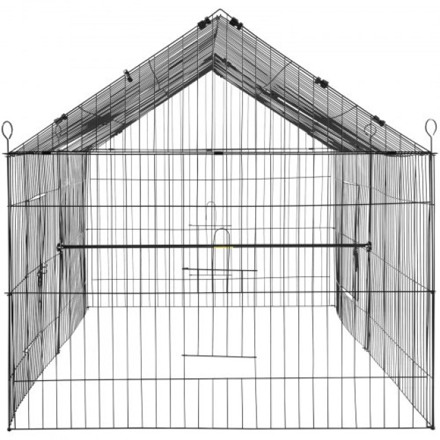 VEVOR Κοτέτσι 87 x 41.7 x 41, Μεταλλικό Κλουβί για Μικρά Ζώα με Αδιάβροχο Κάλυμμα  JS865X405X4052KLUV0