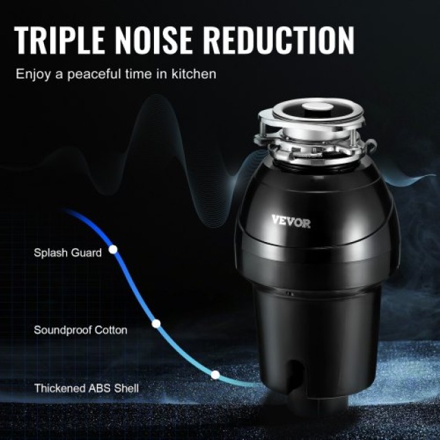 VEVOR  Απορριμματοφάγος 1.25 HP 4060RPM EZ Connect  GDLJCLQ125HPOJZ...