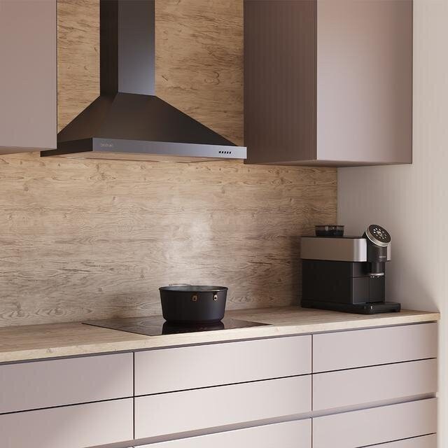 Απορροφητήρας Πυραμιδικός Bolero Flux PM 906500 Μαύρο – 90 cm, 650 m³/h, Ενεργειακή Κλάση A CEC-02843 Cecotec