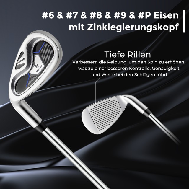 Costway Σετ Γκολφ για Αριστερόχειρες Άνδρες με Ελαφριά Κατασκευή - ...