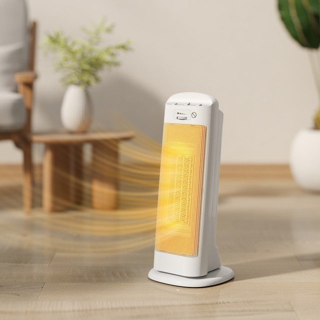 HOMCOM Κεραμική Ηλεκτρική Σόμπα 2000W, 4 Λειτουργίες και Ρυθμιζόμεν...
