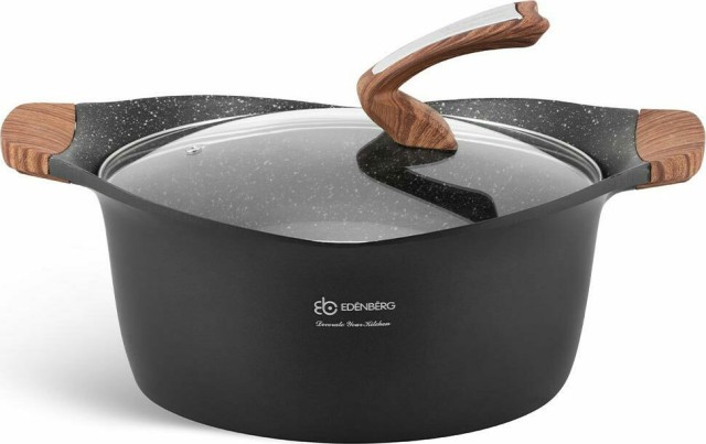 Edenberg Σετ αντικολλητικά μαγειρικά σκεύη 15 τμχ σε μαύρο χρώμα, α... Edenberg Σετ αντικολλητικά μαγειρικά σκεύη 15 τμχ σε μαύρο χρώμα, α...