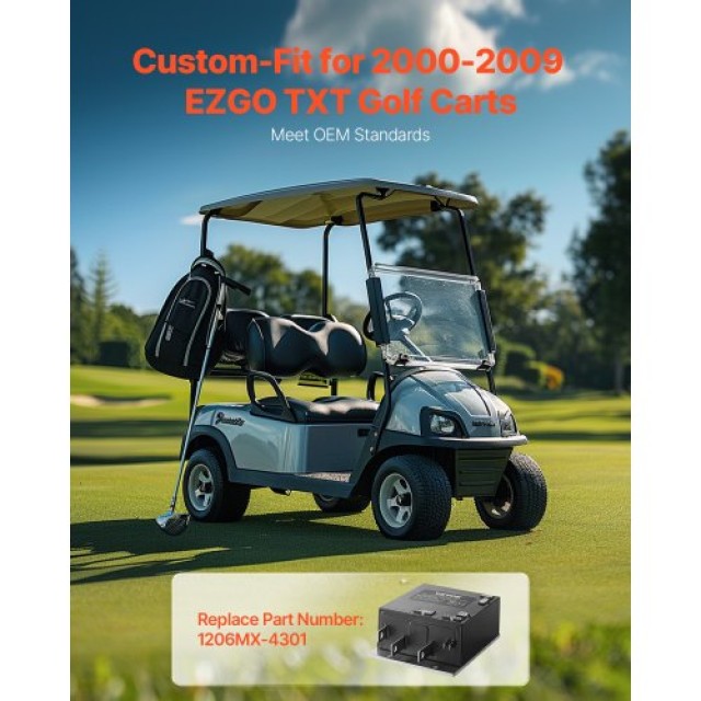 VEVOR Ελεγκτής Ταχύτητας 36V 350A για EZGO TXT 1206MX-4301 QCSDKZQXH120SMBC8V9