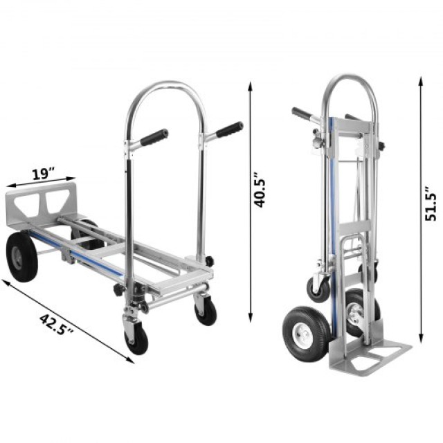 Πτυσσόμενο Καρότσι Αλουμινίου 3 σε 1 VEVOR  SX-3IN1LHJZDC0001V0
