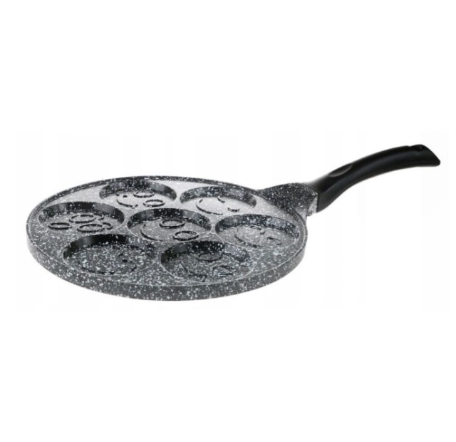Τηγάνι για Κρέπες με 7 φόρμες 26 cm Γκρι ZILNER ZL-2410