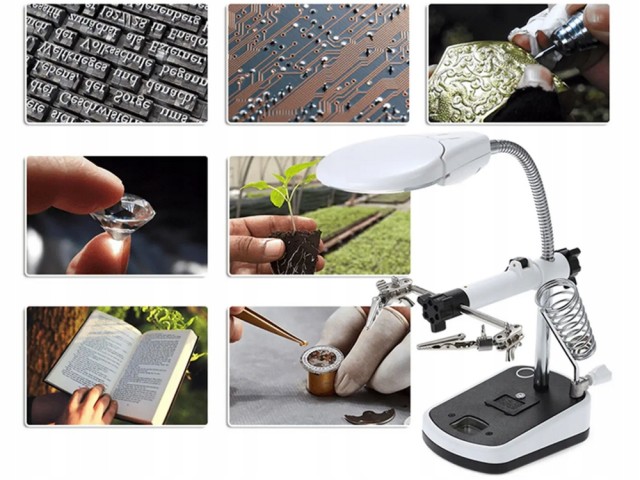 Verk Group Μεγεθυντικός Φακός με 10x Ζουμ και 5 LED για Συγκόλληση ... Verk Group Μεγεθυντικός Φακός με 10x Ζουμ και 5 LED για Συγκόλληση ...