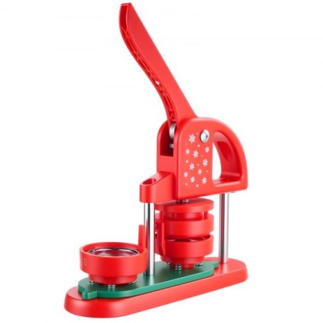 VEVOR Μηχανή Κατασκευής Καρφίτσας, Πλαστική, 58 mm, 100 Τμχ, Κόκκιν...