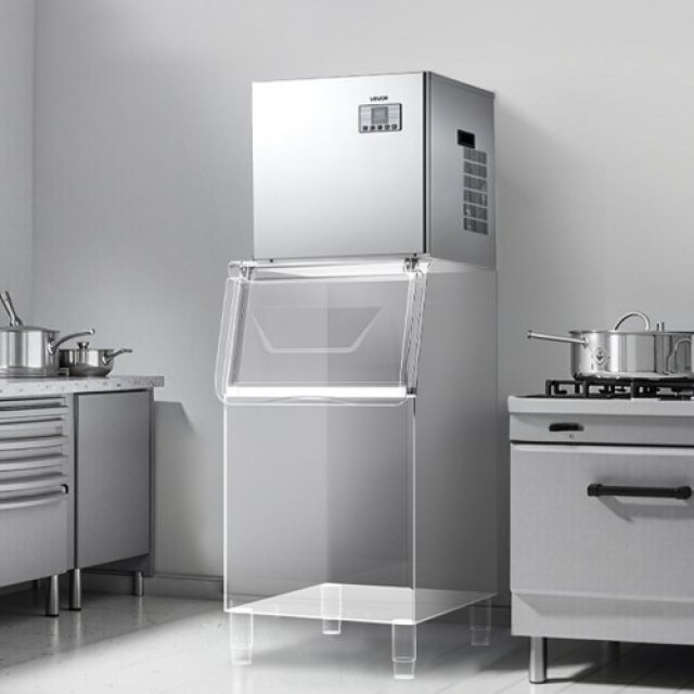 VEVOR Κεφαλή Μηχανής Παραγωγής Πάγου 181 kg/Ημέρα από Ανοξείδωτο Ατ...