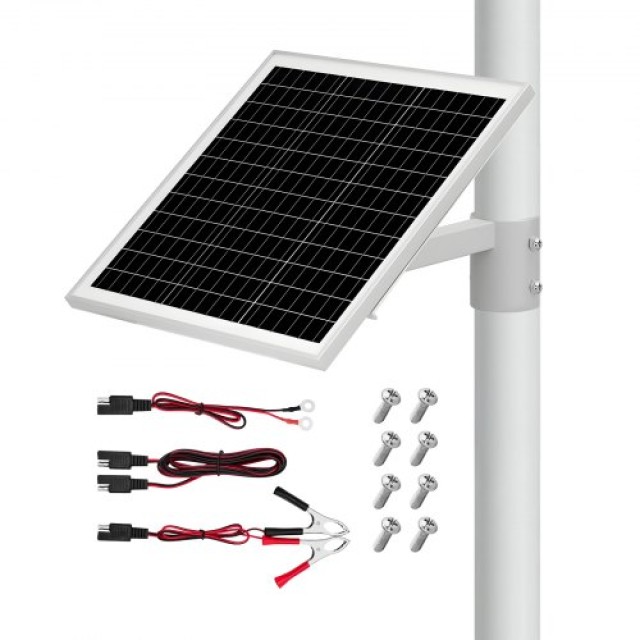 VEVOR Φορτιστής Ηλιακών Μπαταριών  20W 12V, Υψηλή Απόδοση με Ενσωμα... VEVOR Φορτιστής Ηλιακών Μπαταριών  20W 12V, Υψηλή Απόδοση με Ενσωμα...