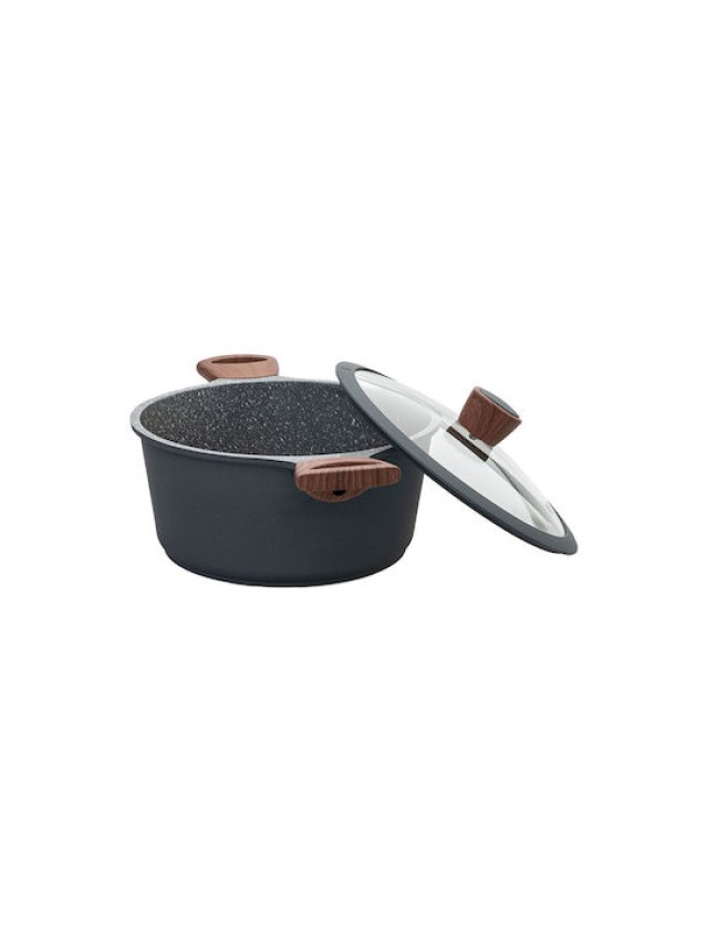 ESTIA Αντικολλητική Κατσαρόλα Stone 24cm από Χυτό Αλουμίνιο, 4.5lt ... ESTIA Αντικολλητική Κατσαρόλα Stone 24cm από Χυτό Αλουμίνιο, 4.5lt ...
