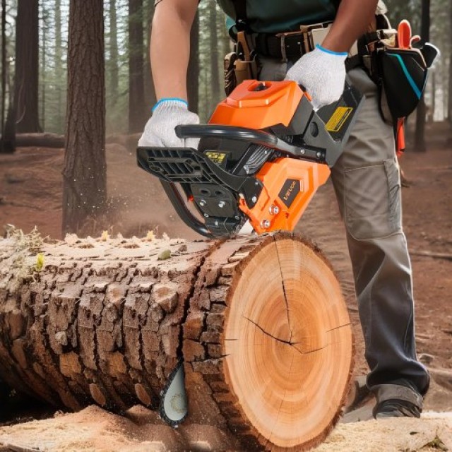 VEVOR Αλυσοπρίονο Βενζίνης 58cc 2.7 HP 20 ιντσών για Κοπή Ξύλων RQL...