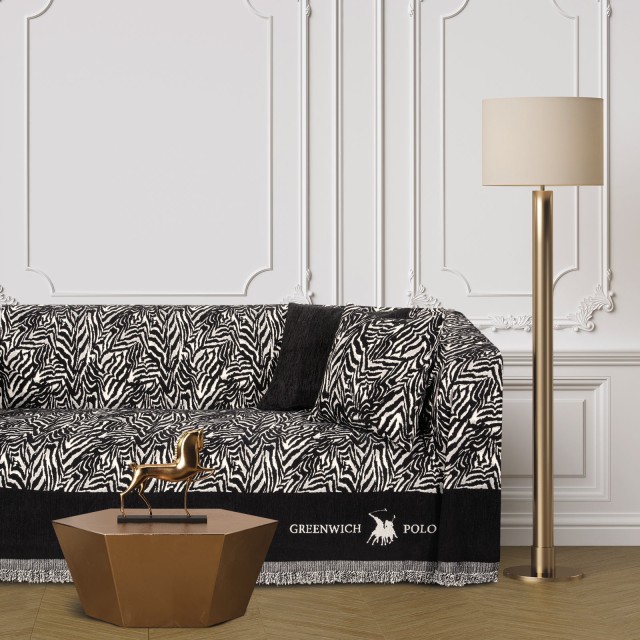 GREENWICH POLO CLUB Ριχτάρι Essential 3935 Μαύρο, Taupe 180x300 206...
