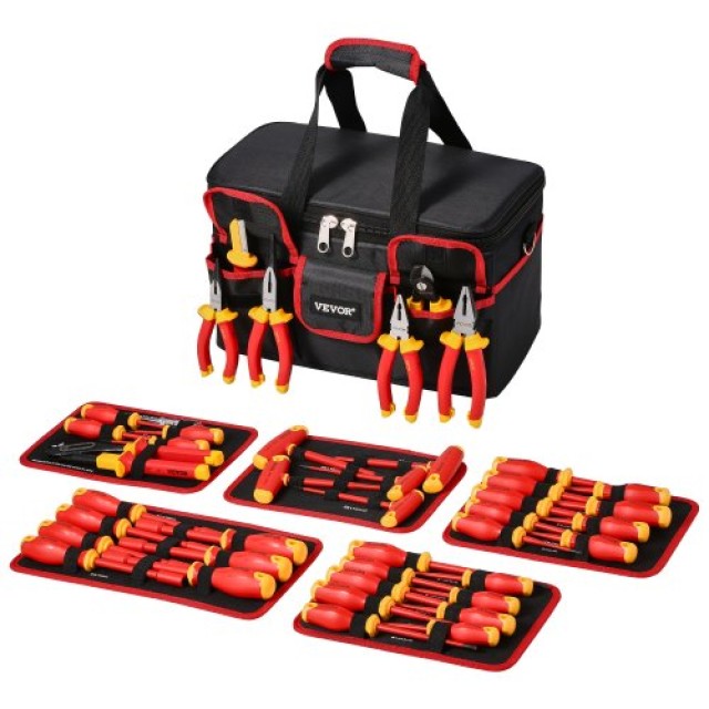 VEVOR 50-Piece Σετ Μονωμένων Κατσαβιδιών για Ηλεκτρολόγους 1000V JY...