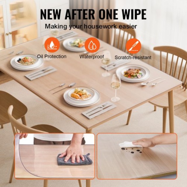 VEVOR Προστατευτικό Τραπέζι 24x48 1.5mm Ματ PVC  ZFXPVCZB24X4IJJHQV0