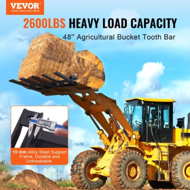 VEVOR Ανθεκτικές Δαγκάνες για Κουβά 48, 2600 lbs, για Καθαρισμό Κλαδιών & Απορριμμάτων  NYCDCC480000YRZ31V0