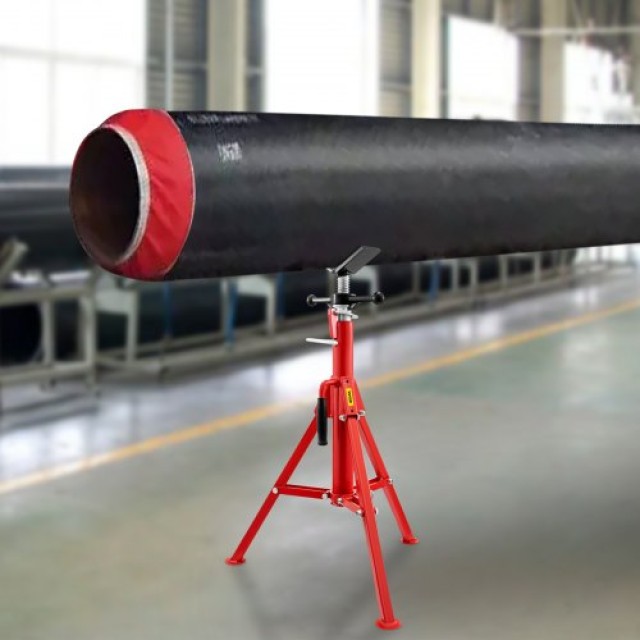 VEVOR Βάση Σωλήνων V Head 1/8-12, Ρυθμιζόμενο Ύψος 28-52, Φορητή Ανθεκτική Βάση 2500 lb, Ανθρακοχάλυβας  GJ1107SGJ-VX00001V0
