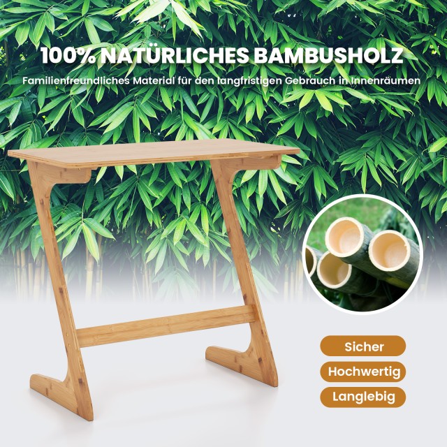 Costway Πλαϊνό Τραπεζάκι Ζ Σχήματος από Μπαμπού σε Φυσική Απόχρωση ... Costway Πλαϊνό Τραπεζάκι Ζ Σχήματος από Μπαμπού σε Φυσική Απόχρωση ...