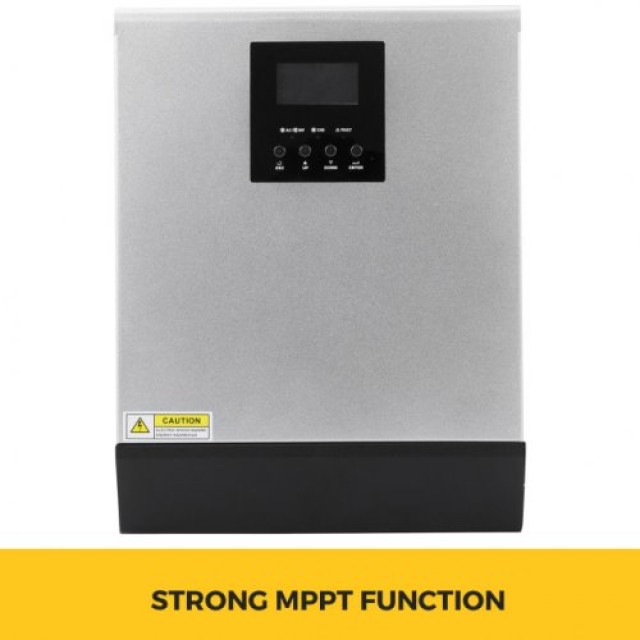 VEVOR 2400W 24V Ηλιακός Μετατροπέας Καθαρής Ημιτόνου 230V AC  NBQ3KVA24VMPPTLW1V0