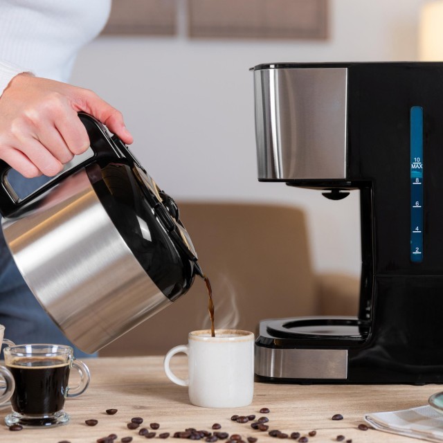CECOTEC  Καφετιέρα Φίλτρου Coffee 66 Drop & Thermo Time, Ανοξείδωτη, Χωρητικότητα έως 10 Φλιτζάνια  CEC-00274