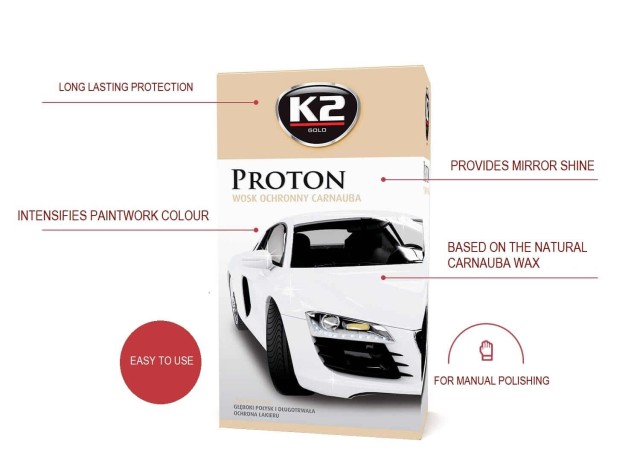 Κερί Καρναούμπα Αυτοκινήτου K2 Proton 200g G040
