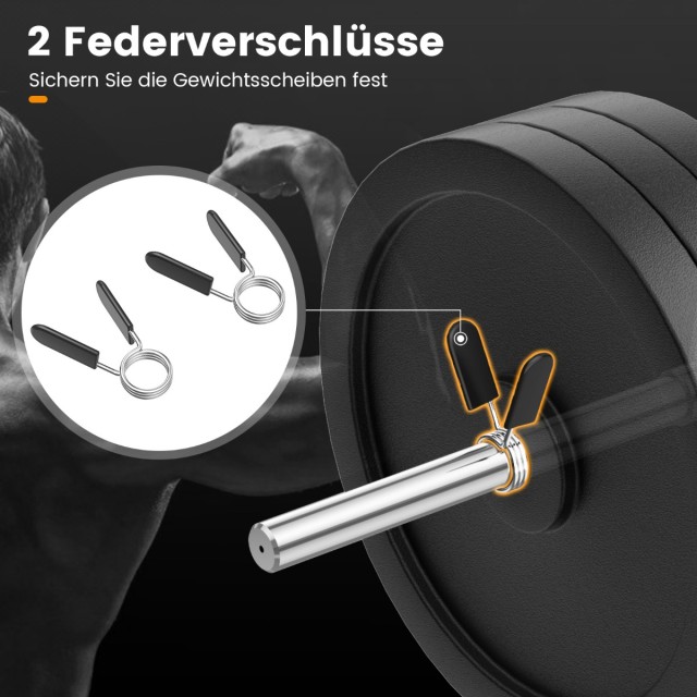 Costway Ολυμπιακή Εξάγωνη Μπάρα Ανύψωσης έως 226 kg SP37910