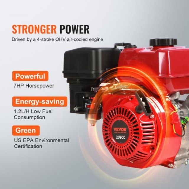 VEVOR Βενζινοκίνητη Αντλία Νερού 2 7HP 4-Χρονών RYFDJSBYCYC27O63FV0