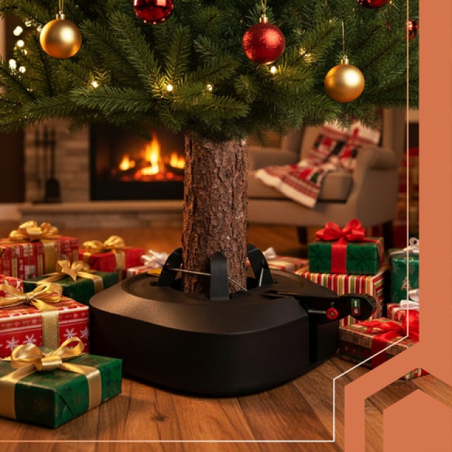 Ruhhy Βάση Χριστουγεννιάτικου Δέντρου με Δοχείο Νερού 32x32x9.5cm 2...