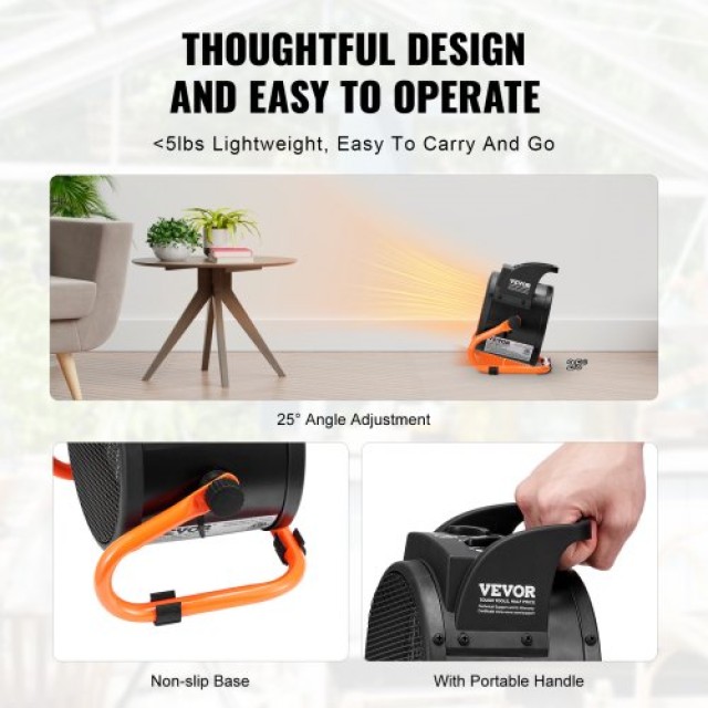 VEVOR Θερμαντήρας Θερμοκηπίου 2000W με Προστασία Υπερθέρμανσης  WSJRQPTCWDLWMWKRYV2