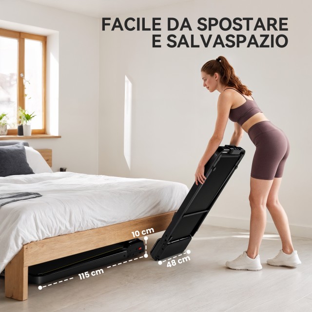 SPORTNOW Διάδρομος Γυμναστικής Αναδιπλούμενος με Ρυθμιζόμενη Κλίση,...