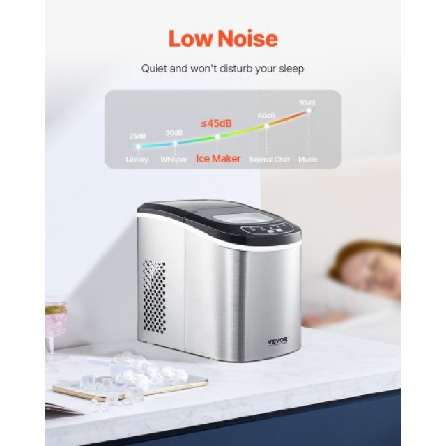 VEVOR Φορητή Παγομηχανή με Αυτοκαθαρισμό και Καλάθι ZDBTMSZBJTMS0OU... VEVOR Φορητή Παγομηχανή με Αυτοκαθαρισμό και Καλάθι ZDBTMSZBJTMS0OU...