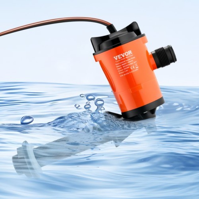 VEVOR Αντλία Ζωντανού Δολώματος Σκάφους 12V 800 GPH 90° CYHSB800GPHWJHPJPV9