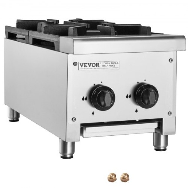 VEVOR  Επαγγελματική Εστία 2 Καυστήρες Κουζίνας  SYTSRQZBDJK28D53HV0