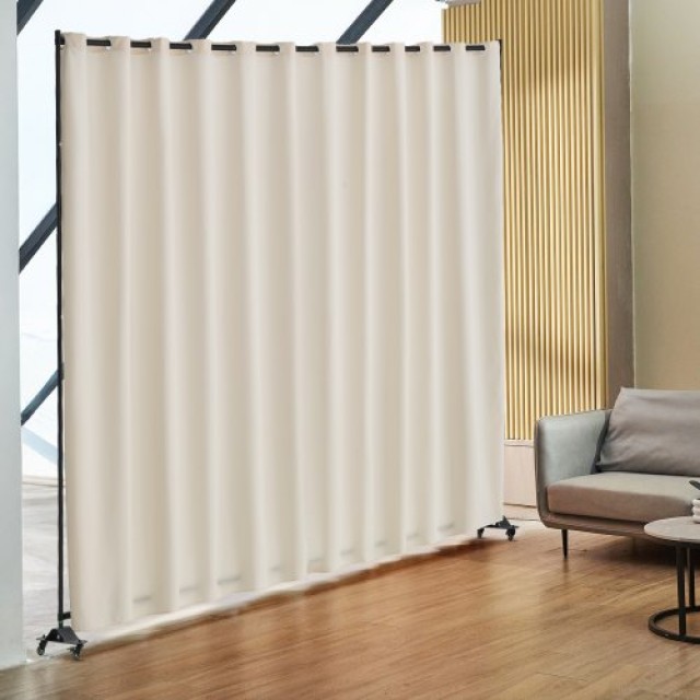 VEVOR Φορητό Διαχωριστικό Δωματίου 308.5 x 45 x 245.5 cm  με Ρόδες ...