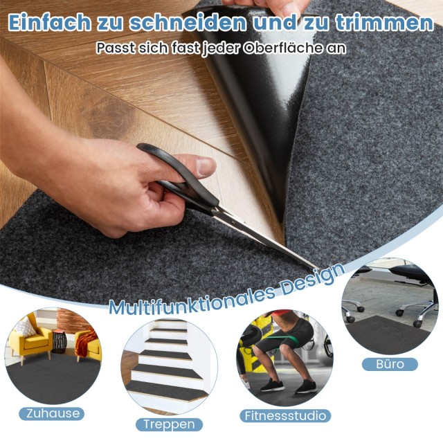 Costway Απορροφητικό Χαλί Γκαράζ 600 x 220 cm με Αδιάβροχη Αντιολισ...
