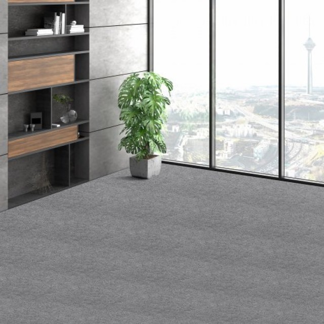 VEVOR Αυτοκόλλητα Πλακάκια Χαλιού 24x24, 9 Τεμάχια, Ανοιχτό Γκρι  ZZFKDT2424YCAK994V0