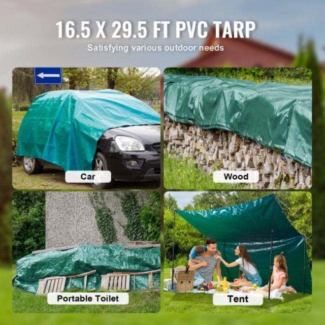 Αδιάβροχο Κάλυμμα VEVOR PVC 5x9m με Κρίκους  FSBLSPVCPVC59AFTUV0