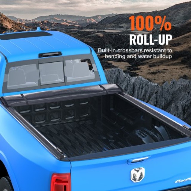 VEVOR Κάλυμμα Καρότσας Ρολό για Dodge Ram 1500/2500/3500 6.4 x 5.5 ...