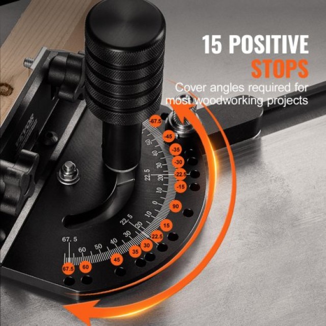 VEVOR  Ακριβείας Γωνιακός Οδηγός για Πριόνι, 3/4 x 3/8, Αλουμινίου ...