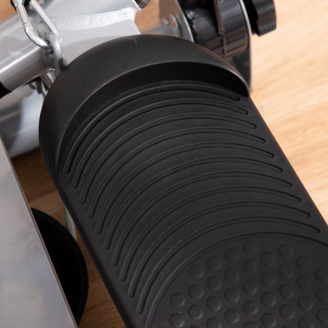 HOMCOM Ασημένιο Stepper Fitness με Λαβή και Οθόνη LCD, Διαστάσεις: ...