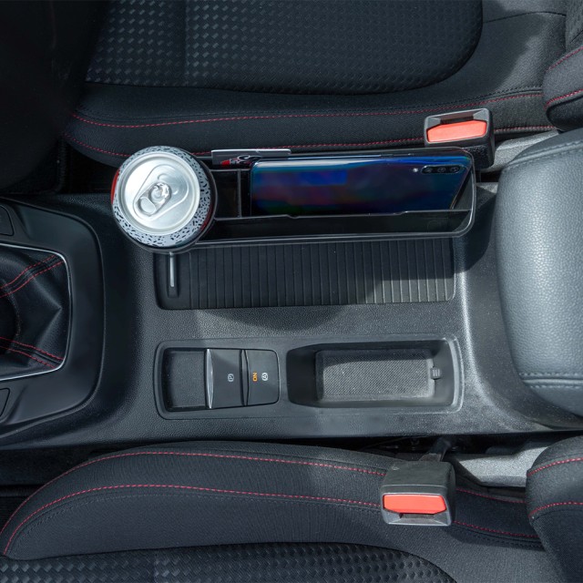 BAKAJI Διοργανωτής Αυτοκινήτου με Θήκη Ποτηριού από Σκληρό Πλαστικό...