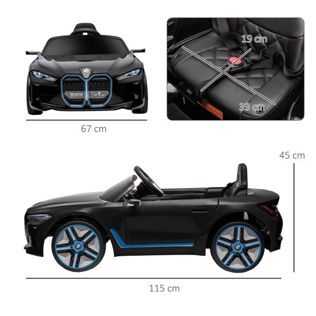 HOMCOM Electric Ride-On Toy Car για παιδιά 3-8 ετών με δίπλωμα BMW ...