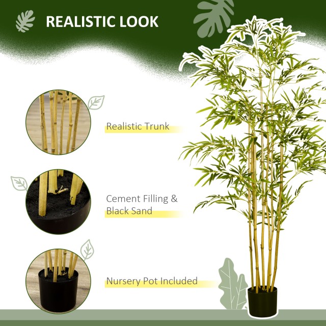 HOMCOM Τεχνητό μπαμπού σε γλάστρα 150 cm ύψος, Διακοσμητικό ψεύτικο... HOMCOM Τεχνητό μπαμπού σε γλάστρα 150 cm ύψος, Διακοσμητικό ψεύτικο...