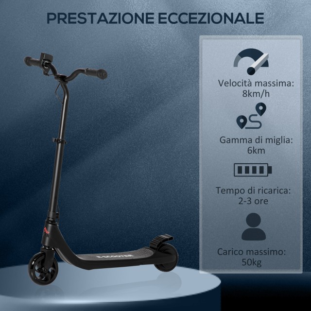 HOMCOM Ηλεκτρικό σκούτερ με ρυθμιζόμενο ύψος για παιδιά 6+ ετών, 76...